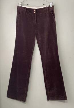 To The Max Brown Velvet Pants Size 8 Chocolate Bootcut Y2K Classic Office Siren
